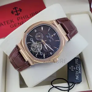 Original Patek Philippe Chronograph Brown Leather Watch