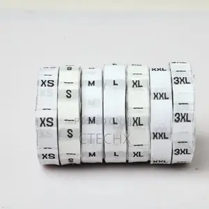 Pack of 350 Clothing Sewing Size Labels S/M/L/Xl/XXL/3xl