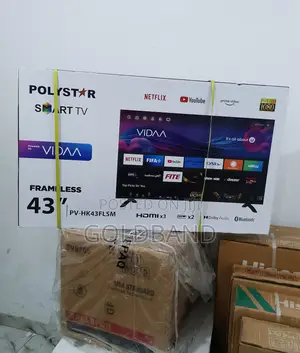 Polystar 43inches Framless Full HD Smart Tv PV-HK43FLSM