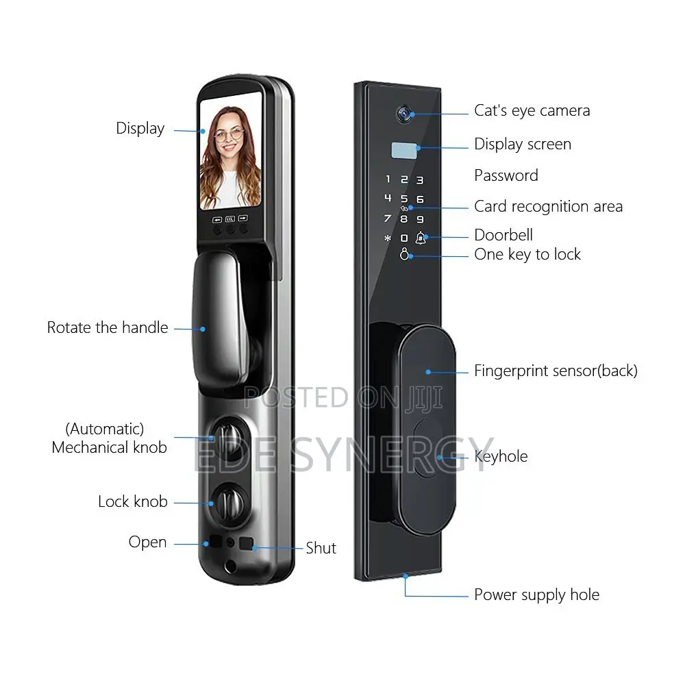 Biometric Intelligence Smartlock, Smart App, Card , Passcod