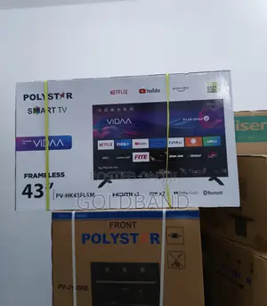 The Modern 43" Polystar Frameless Smart Tv "PV-HK43FLSLM"