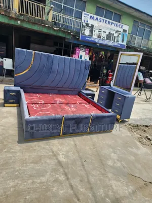 Quality 6by6 Complete Set of Upholstery Padded Bed