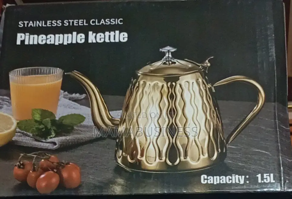 Stainless Steel Tea Pot 1.5L With Removable Infuser