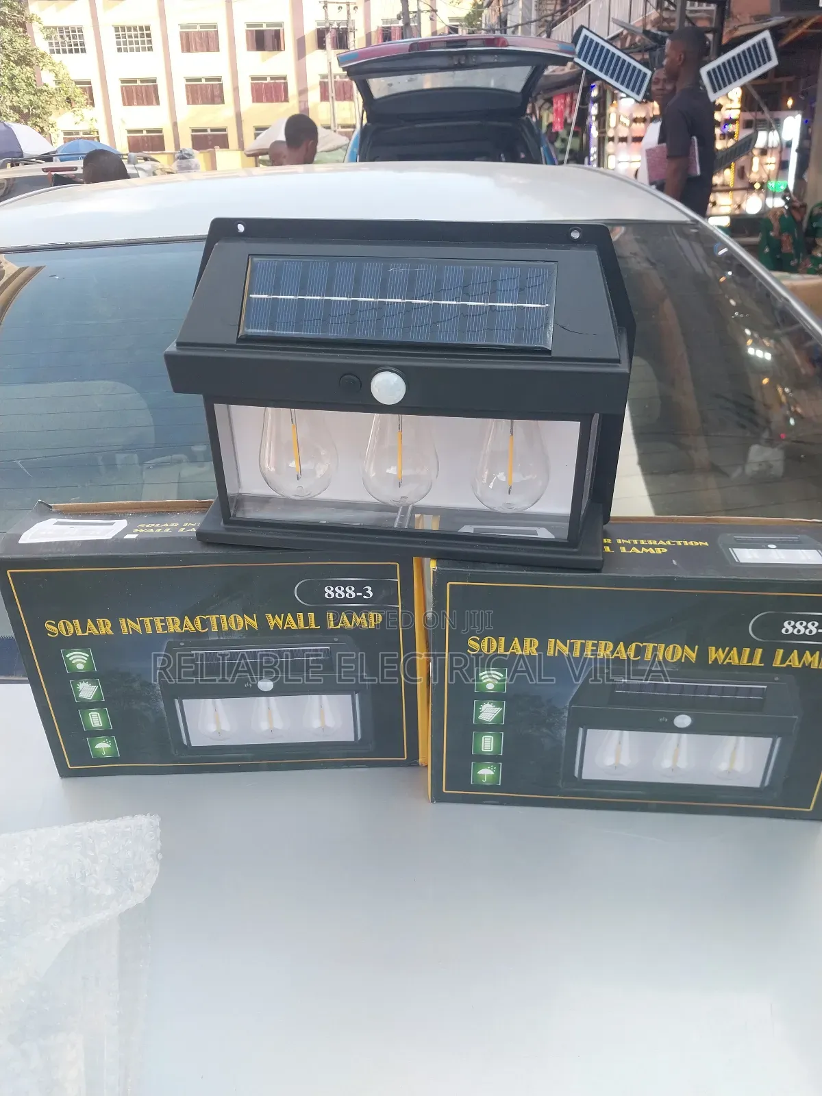 Security Solar Light 3 Bulb