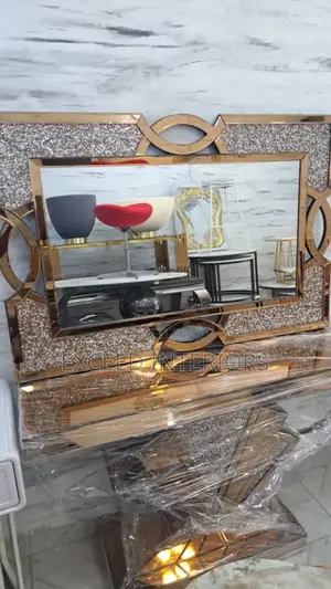 Unique Standing Console Mirror With Base
