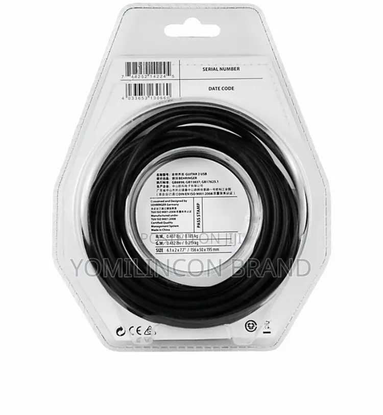 Behringer GUITAR 2 USB Guitar to USB Interface Cable