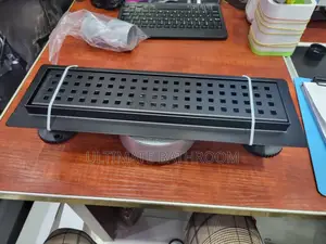 300mm Side Outflow Black Floor Drain