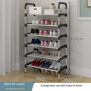6 Step Big Iron Strong Shoe Rack _BIG POLE