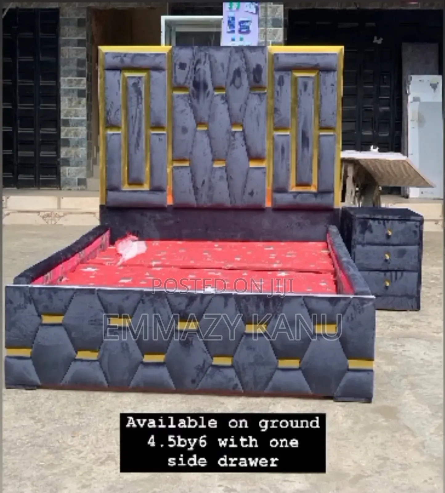 4.5by6ft Bedframe and Drawer
