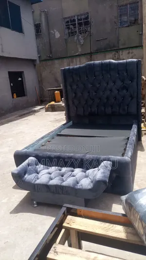 4.5 By6ft Upholstery Bedframe and Otooman
