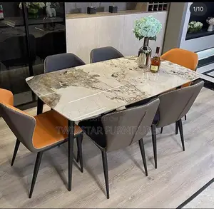 New Modern Marble Top Dinning Table Set