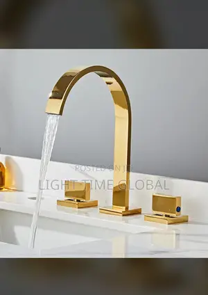 Gold Basin Mixer Faucet