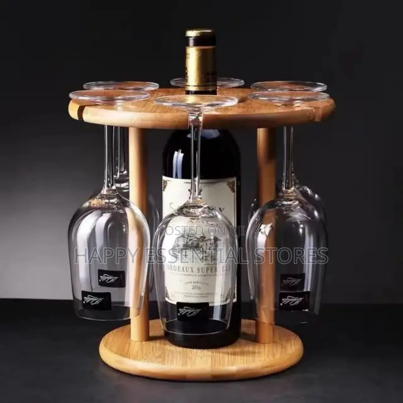 Quality Wine Bottle Rack and Wine Glass Holders 