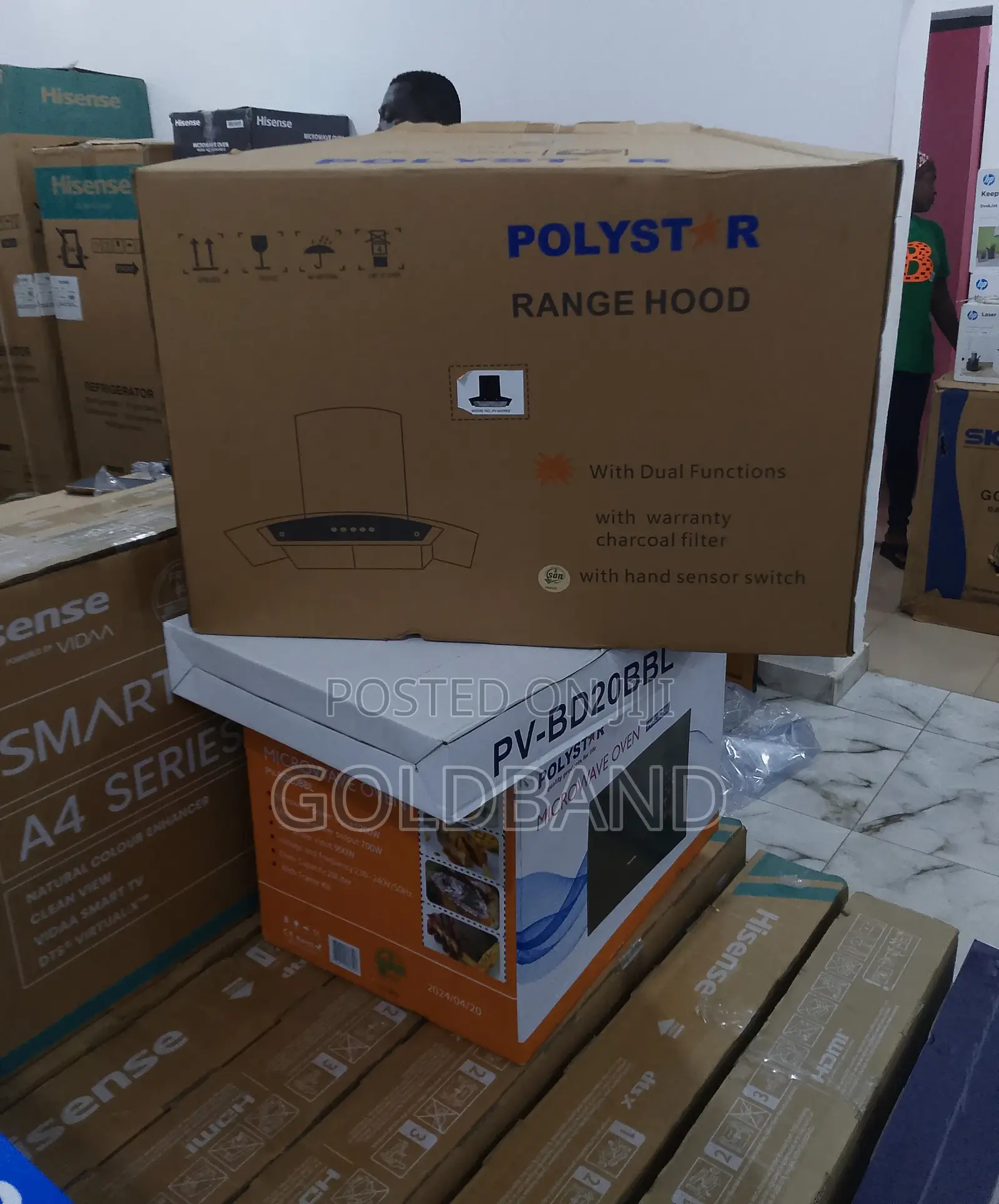 Newly Built Polystar Range Hood Pv-6009bd With Sensor Switch