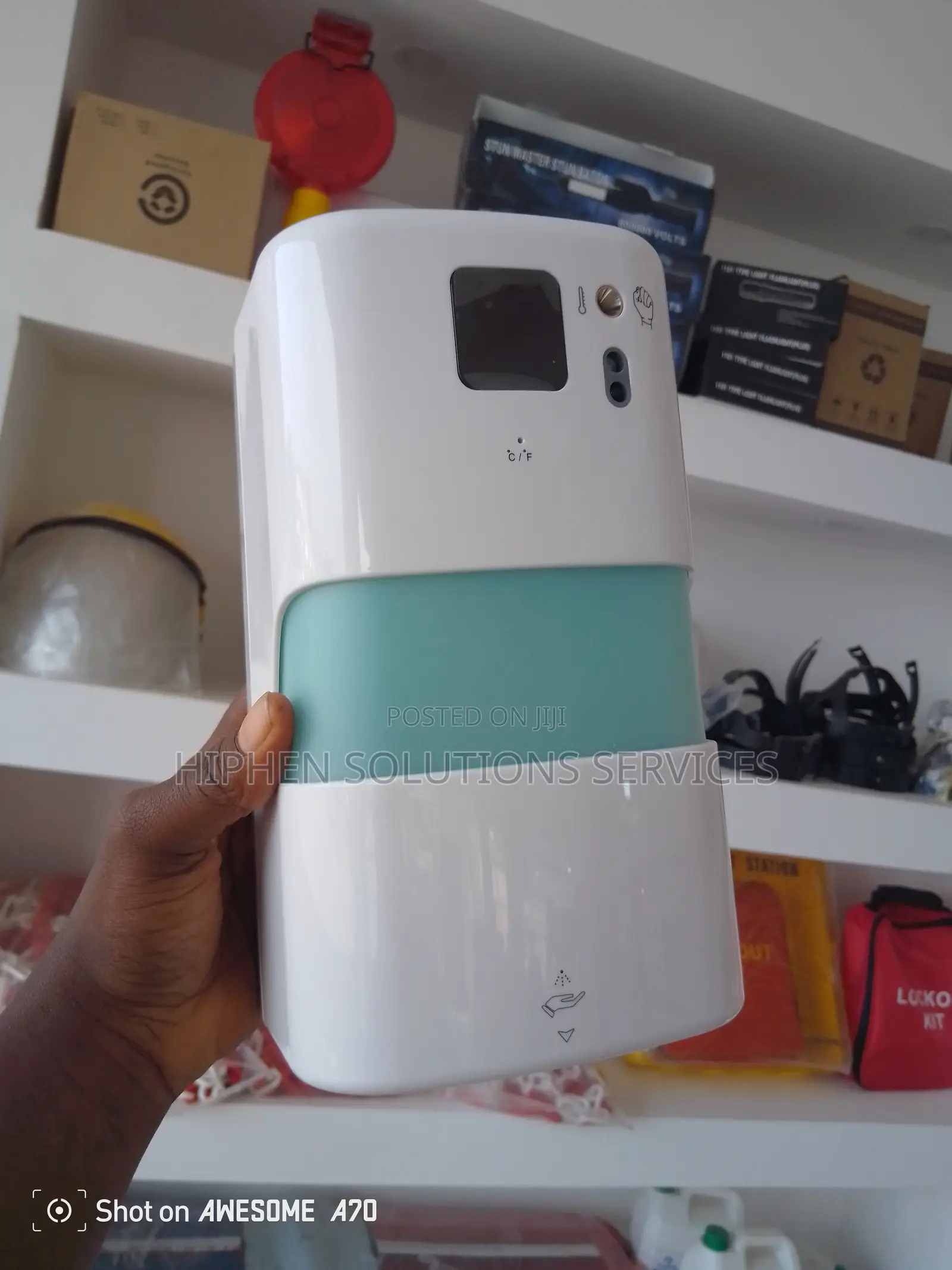 Thermometer Liquid Soap Dispenser