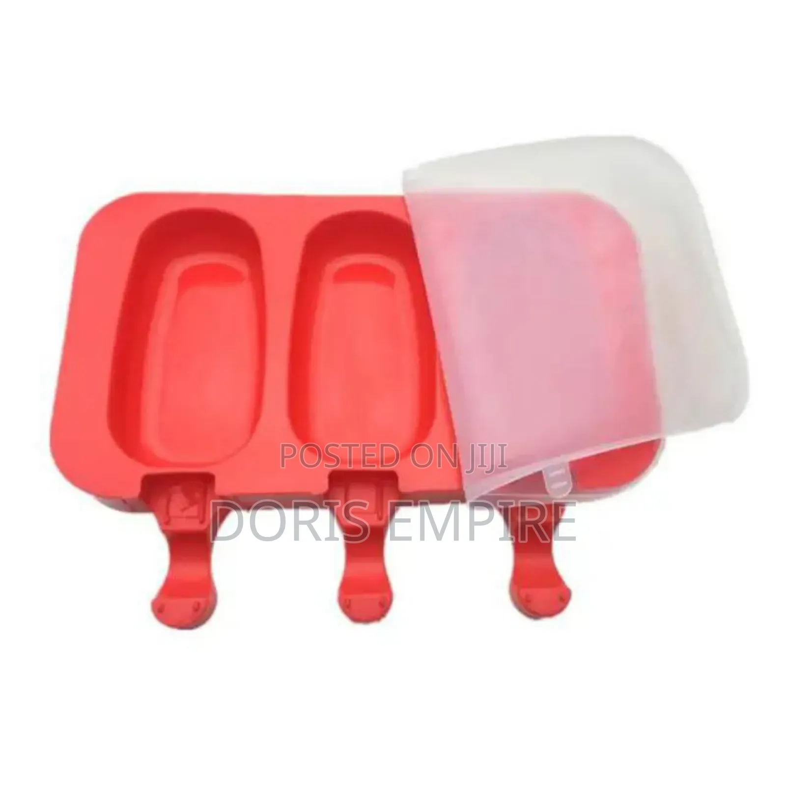 Silicon Plain Popsicles Mould With Lid and Sticks.