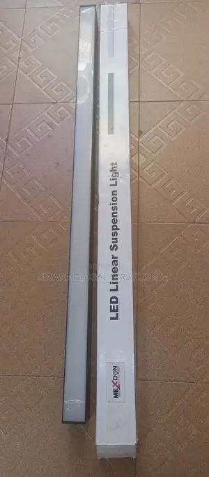 Office Linear Drop Light Available In Black And Grey 4ft Lm