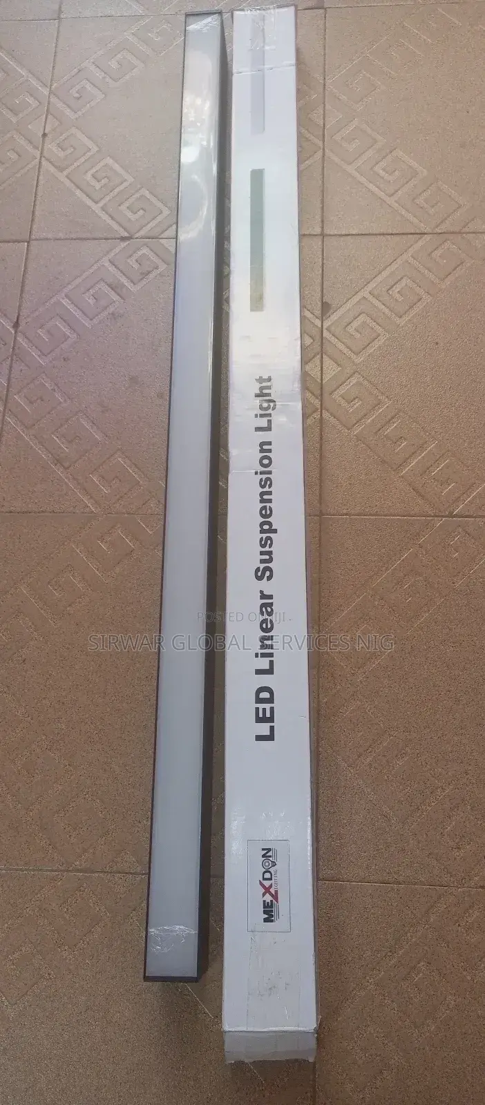 Office Linear Drop Light Available In Black And Grey 4ft Lm