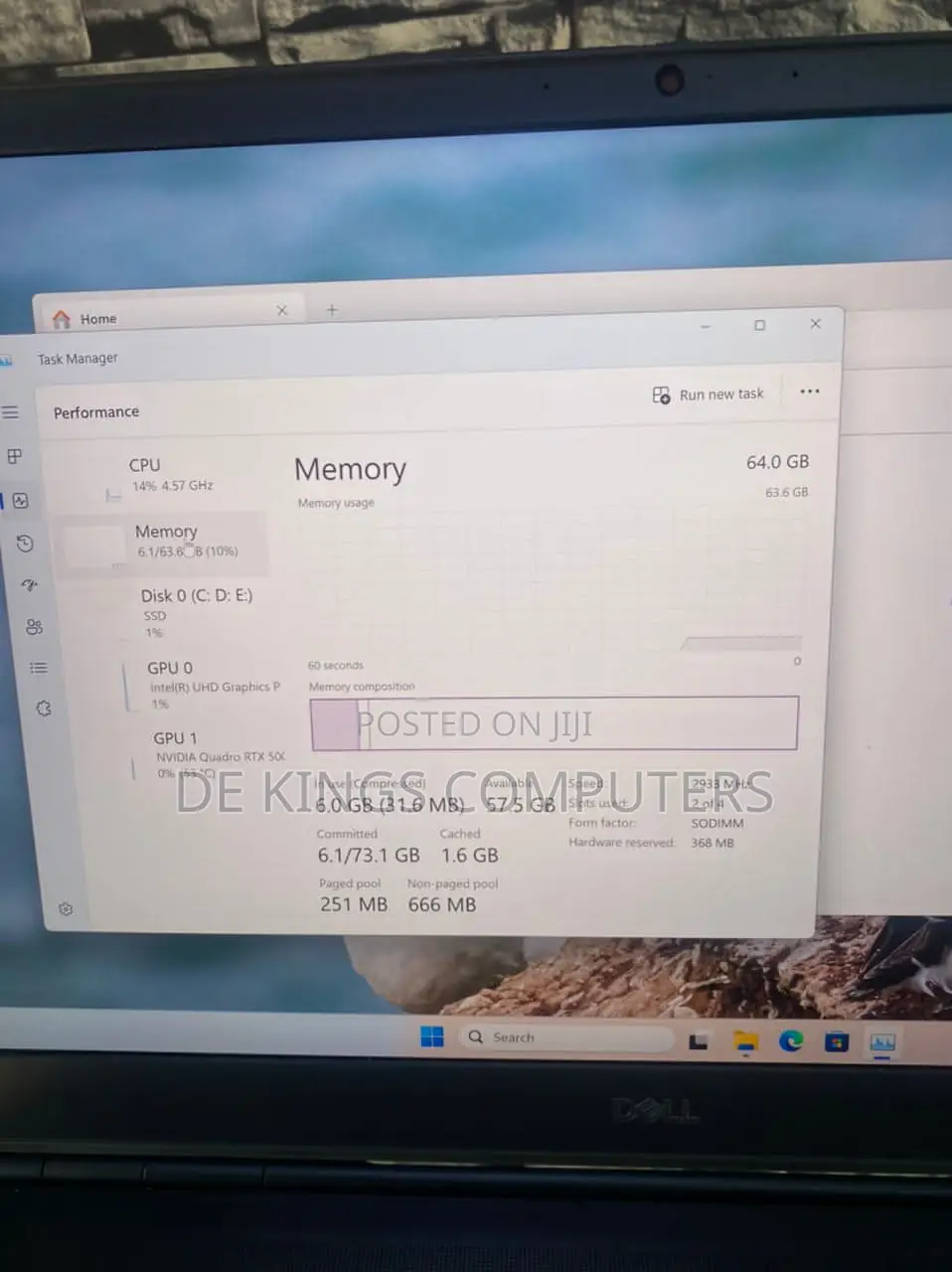 Laptop Dell Precision 7750 64GB Intel Xeon SSD 1T