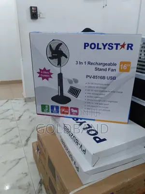 Newly Produced 3in1 16" Polystar Rechargeable Standing Fan