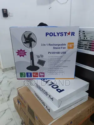 Most Standard 3in1 16" Polystar Rechargeable Standing Fan