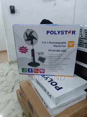 Most Affordable 3in1 16" Polystar Rechargeable Standing Fan