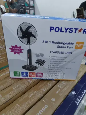 Super Advance 3in1 16" Polystar Rechargeable Standing Fan