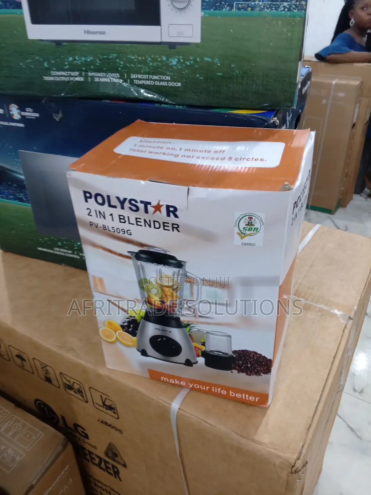 Polystar 2 in 1 Blender for Effortless Meal Prep