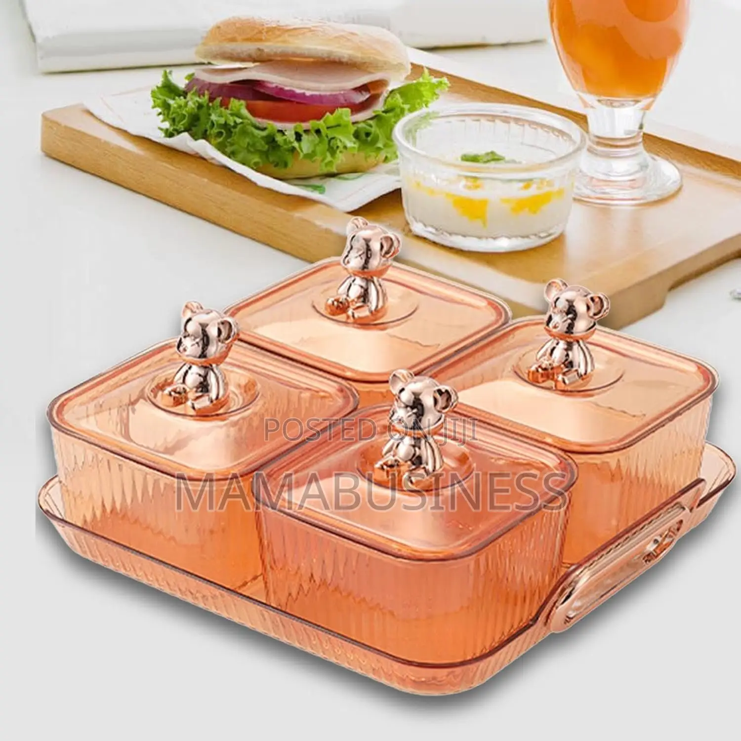 4pc Spice Container Condiment Box