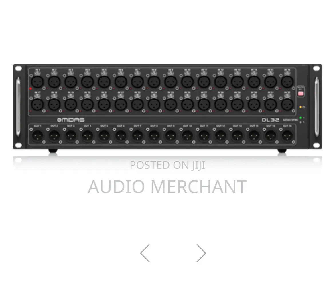 Midas 32 Input, 16 Output Stage Box With Preamplifier