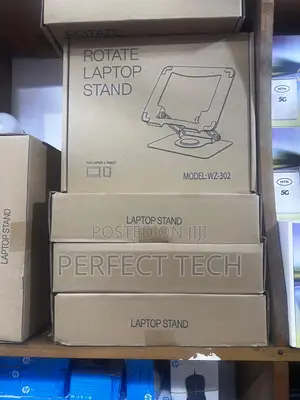 Adjustable Computer Stand With 360 Rotating Base