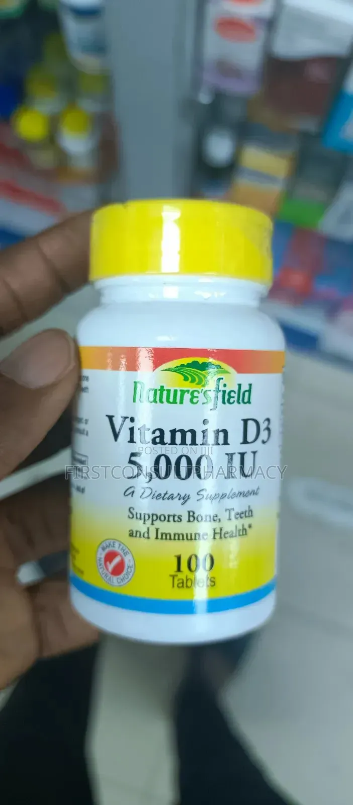 Nature's Field Vitamin D3 5000IU X 100