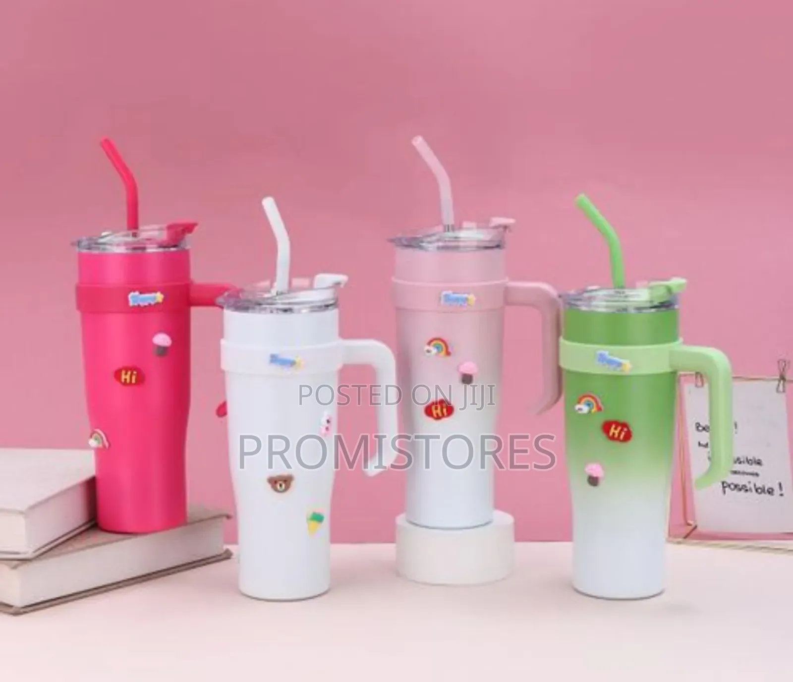 Insulated Vacuum Cup With Straw