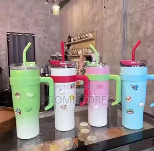 Insulated Vacuum Cup With Straw