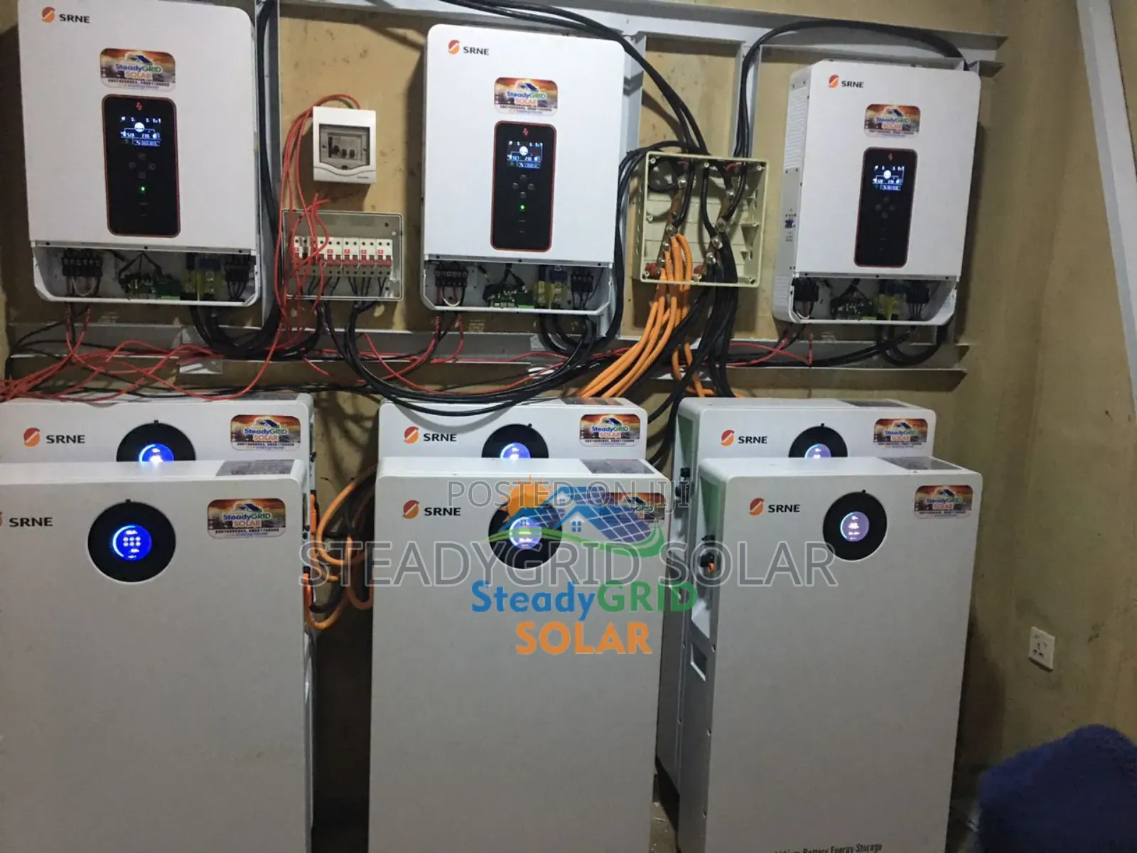 Professional Installed 30kva Srne Inverter 60kwh Lithium Bat