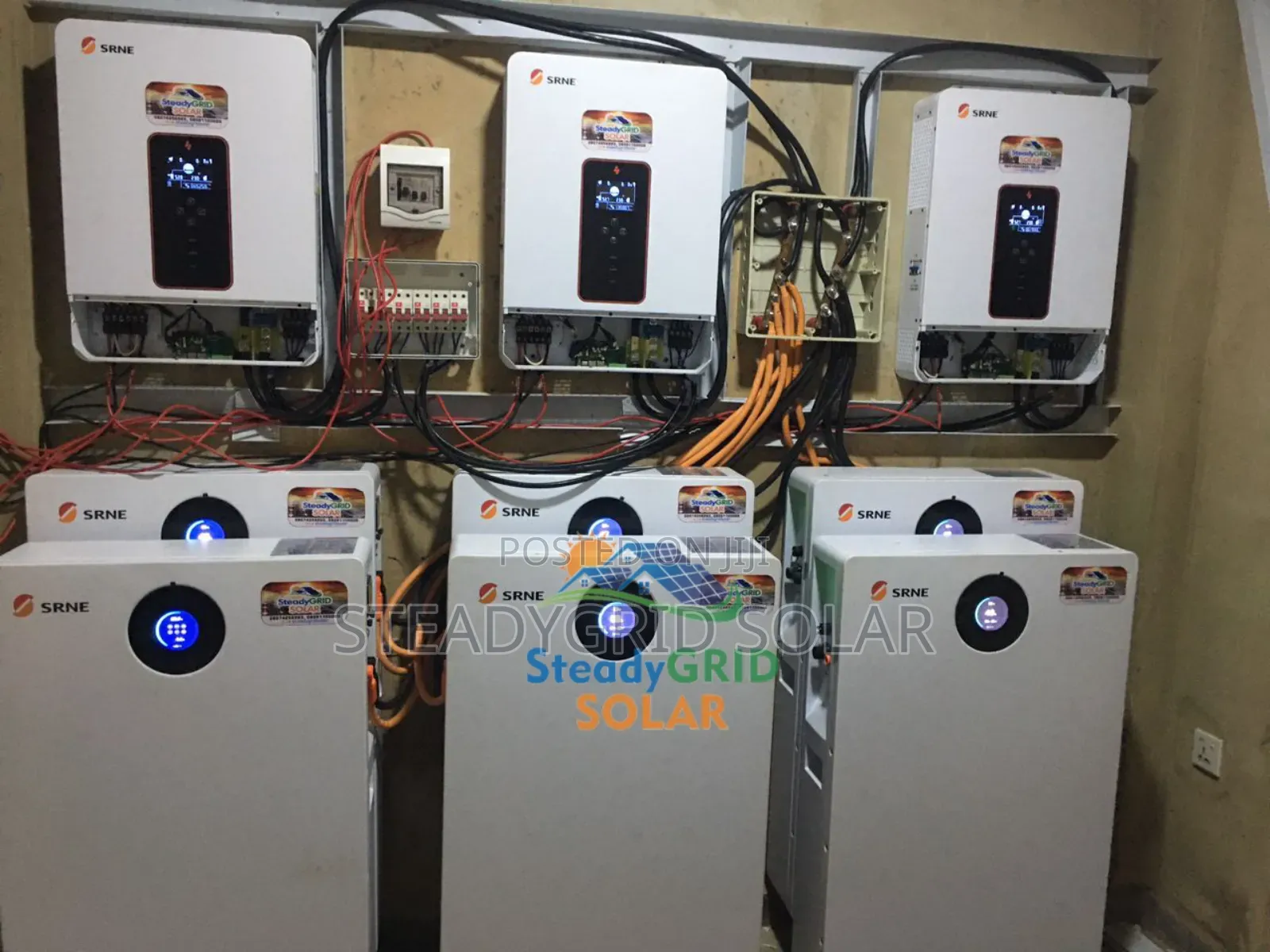 Professional Installed 30kva Srne Inverter 60kwh Lithium Bat