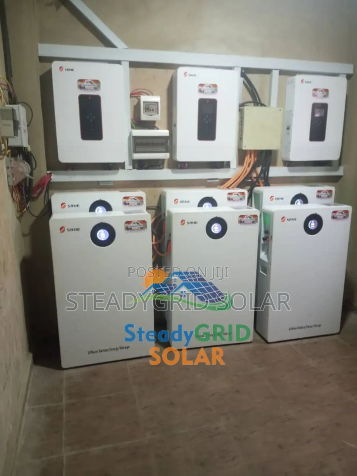 Professional Installed 30kva Srne Inverter 60kwh Lithium Bat