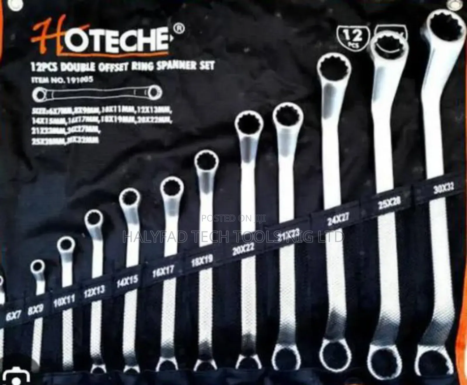 Original 12 PCS Offset Ring Spanner Set 6-32mm