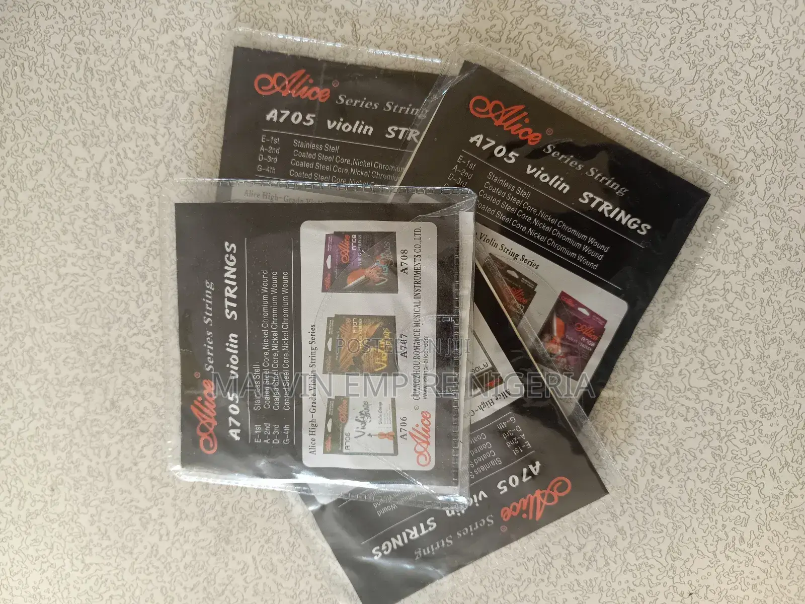 4 Pack Sets A705 Violin Strings- Alice Strings