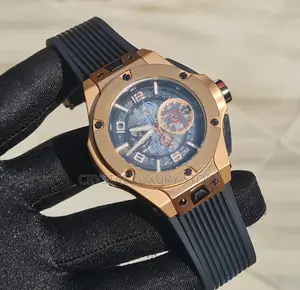 Hublot Ferrari Quality Luxury Men Rubber Strap Wristwatch