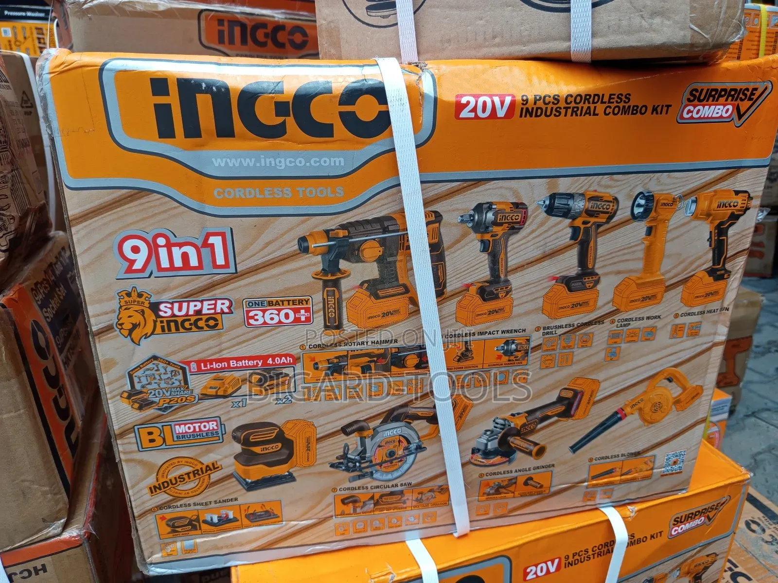 9in1 Cordless Industrial Combo Kit