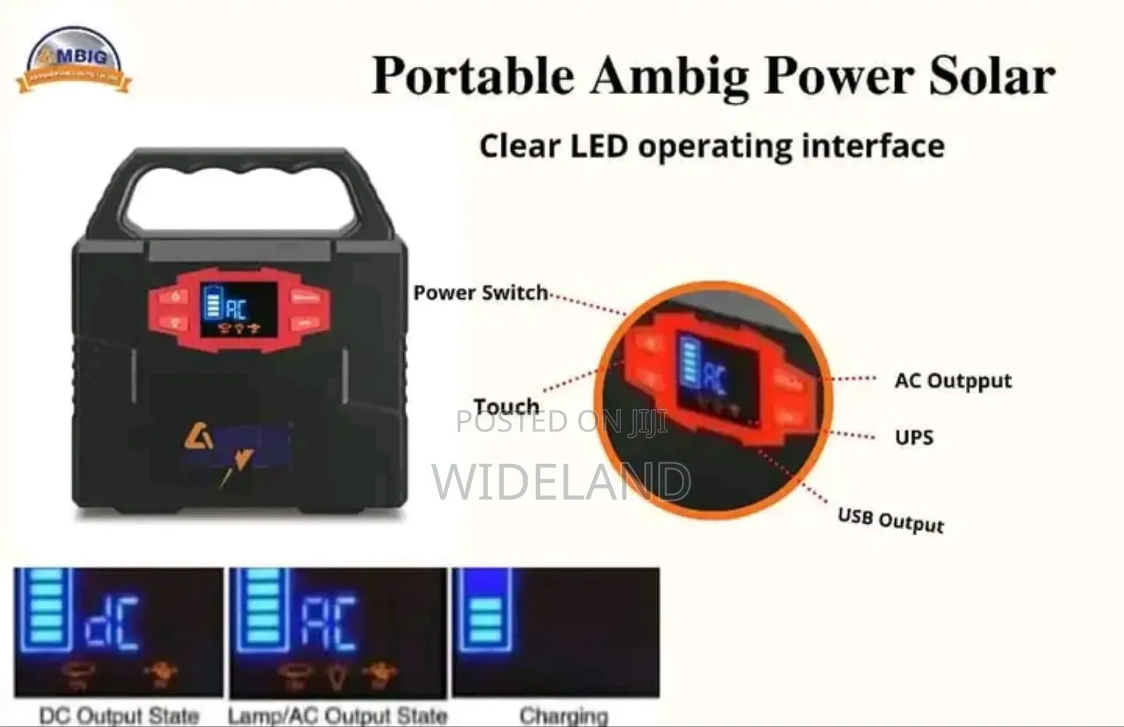 Ambig Portable Solar Generator