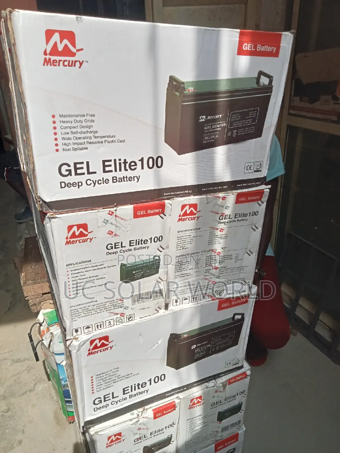 100ah Mercury Gel Elite Battery