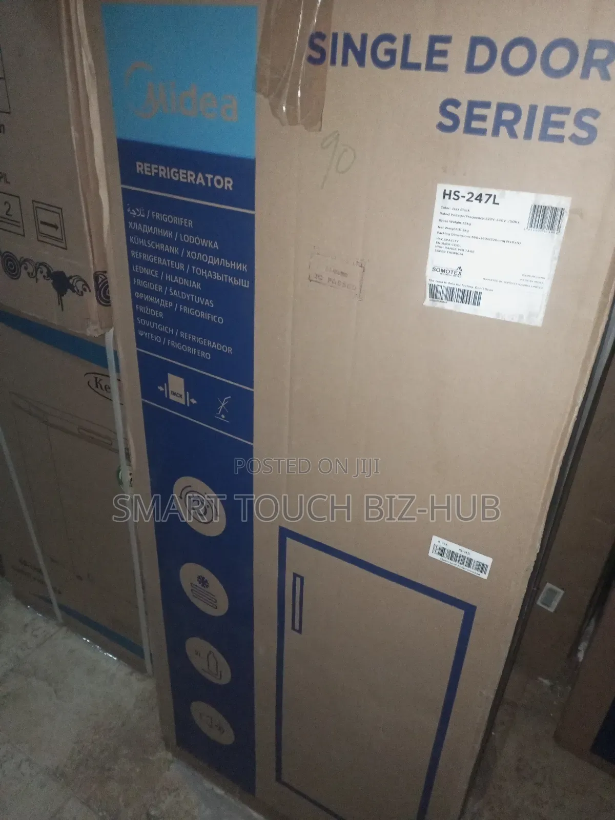 Midea Single Door Refrigerator 247l