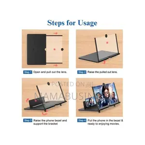 3D Mobile Phone Screen Magnifier HD Video Amplifier Stand