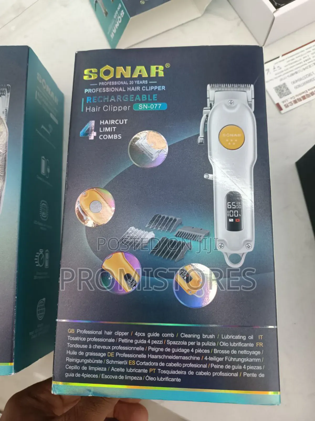 Professional Rechargeable Hair Clipper, Cordless Clipper