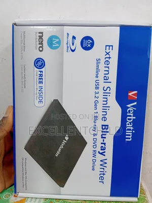 Verbatim External Slimline Blu-ray Writer Usb 3.2 Gen Dvd Rw