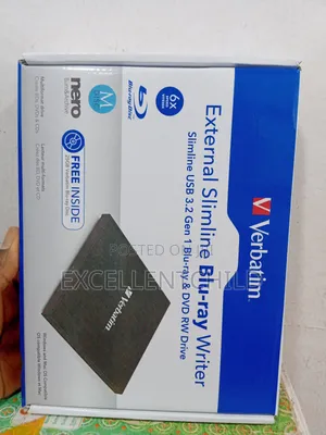 Verbatim External Slimline Blu-ray Writer Usb 3.2 Gen Dvd Rw