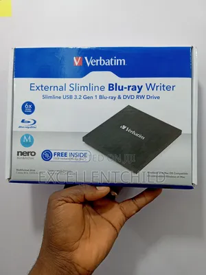 Verbatim External Slimline Blu-ray Writer Usb 3.2 Gen Dvd Rw