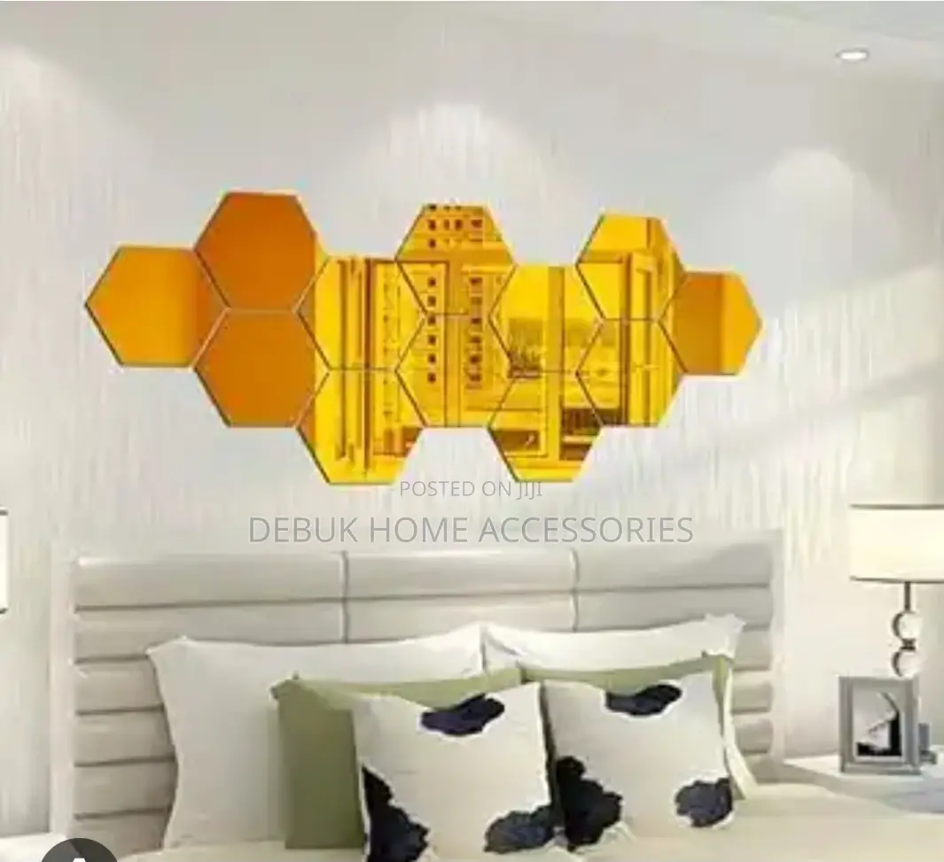 12pcs Medium Size Acrylic Mirror (Self Adhesive)